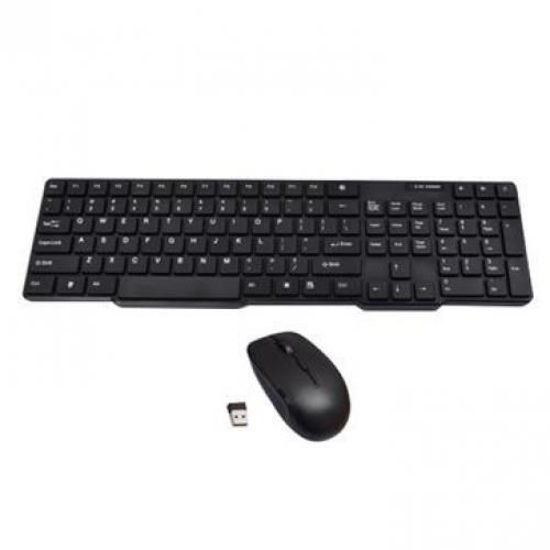 Clavier Azerty + souris sans fil Avec Pave Numerique – Noir