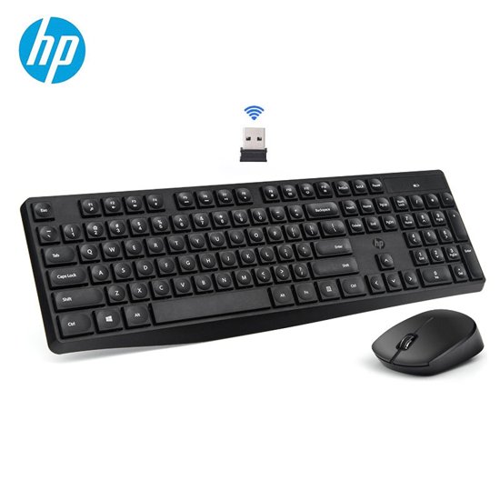 Clavier et souris sans fil HP CS10 Ergonomie optique Souris de bureau silencieuse Économie d’énergie Ordinateur portable