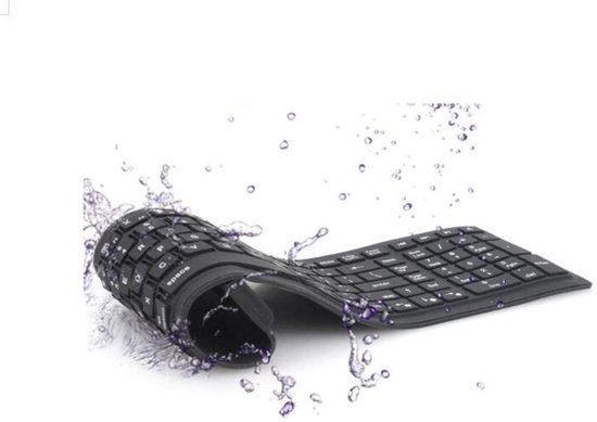 Clavier Flexible QWERTY – USB – Étanche et Lavable – Facile à Transporter