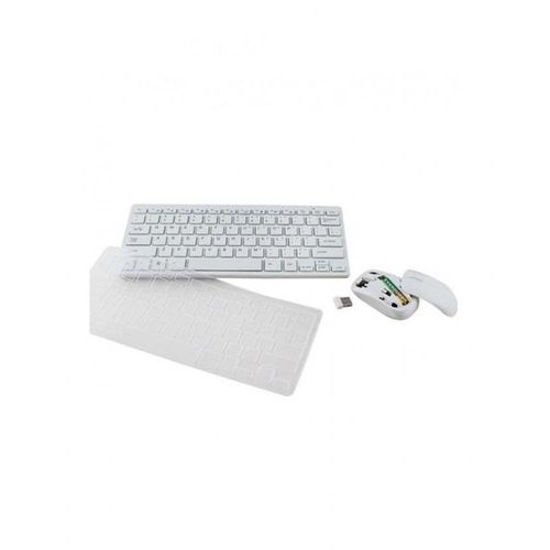 Clavier + Souris Bluetooth – Blanc