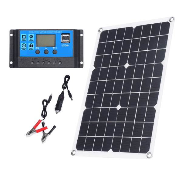 Kit Panneau solaire 20W avec contrôleur de charge