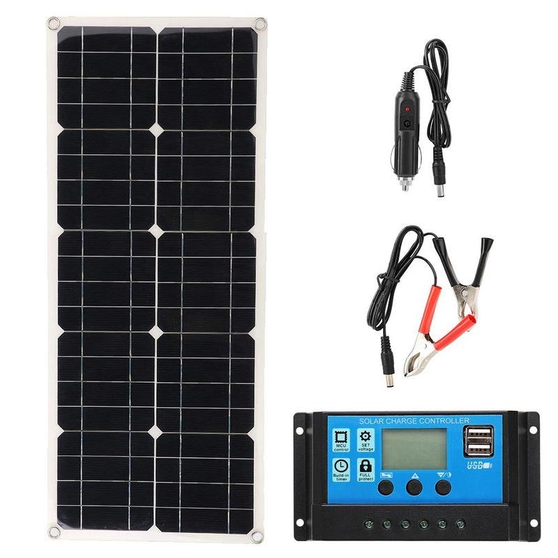 Kit Panneau solaire souple 100W avec contrôleur de charge